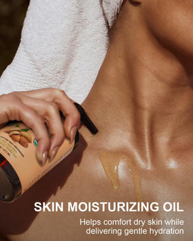 Yoken Organic Almond Oil 16 oz with almond nuts