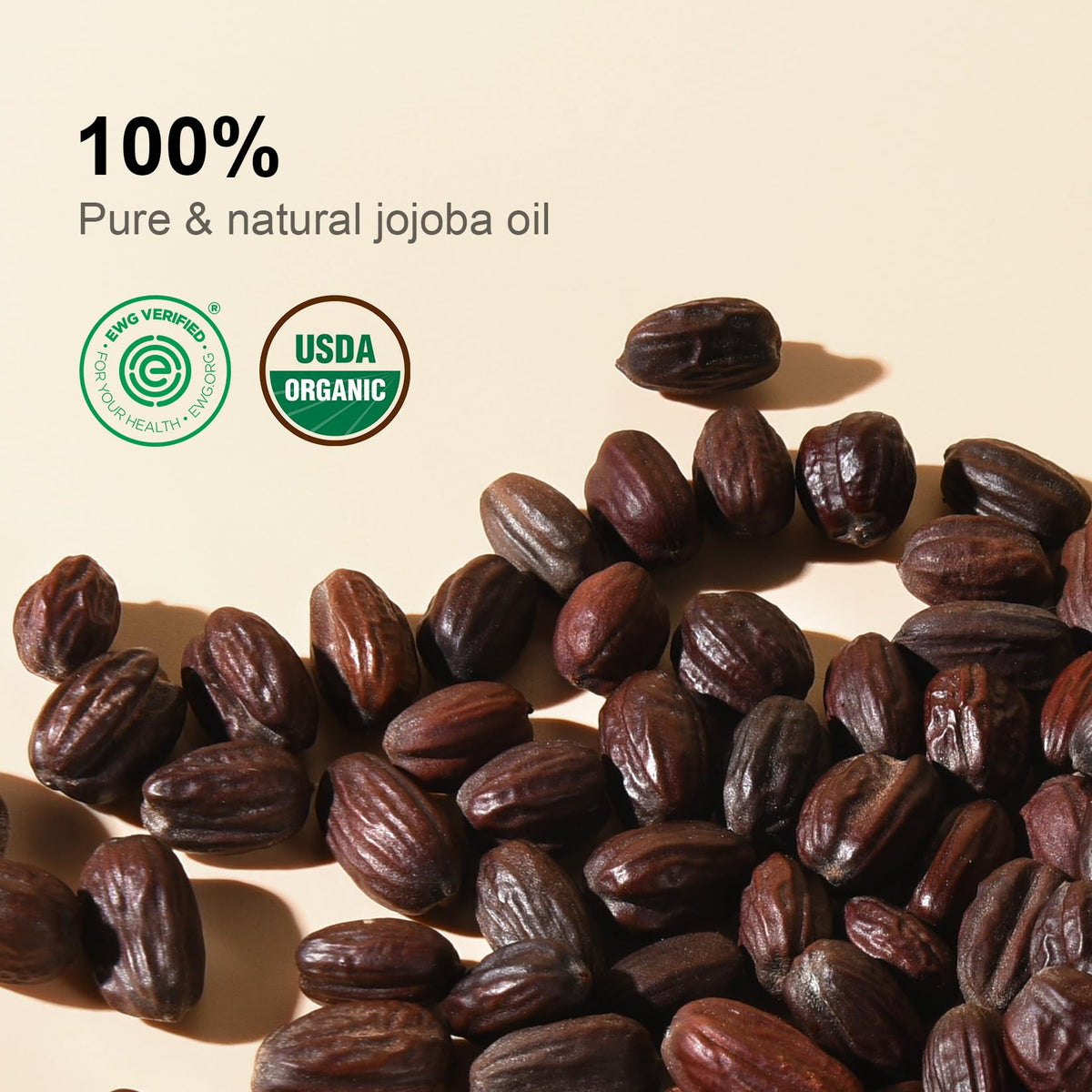 Yoken Organic Jojoba Oil 16oz bottle with dropper