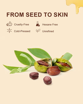 Yoken Organic Jojoba Oil 8oz lifestyle scene with application