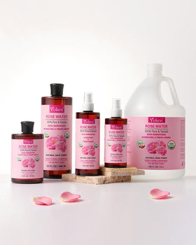 Yoken Organic Rose Water 128oz with DIY skincare ingredients