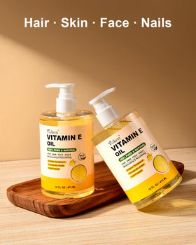 Yoken Vitamin E Oil 16 Oz back view with ingredient list