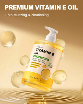 Yoken Vitamin E Oil 16 Oz side view showing packaging