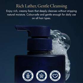 YOLU Night Repair Shampoo and Conditioner in a bathroom setting