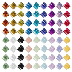 Yongdeli Mini Hair Claw Clips in assorted colours, front view