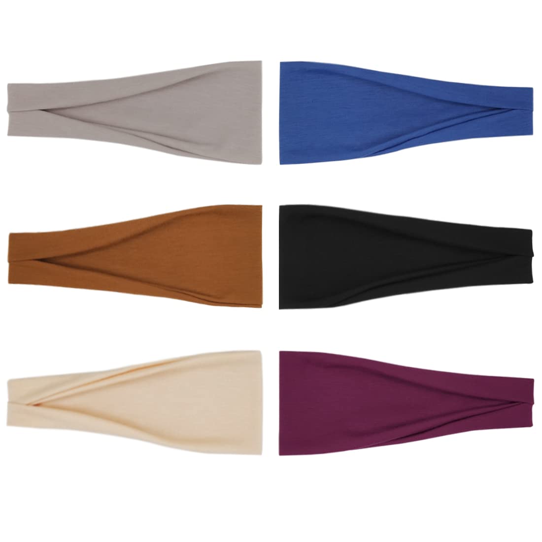 YONUF headband in blue with a soft texture