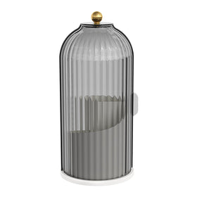 YOOLENS Makeup Brush Holder Gray decorative ball detail