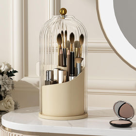 YOOLENS Makeup Brush Holder with Lid front view