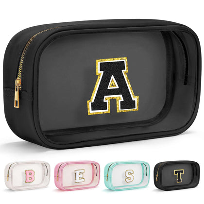 YOOLIFE Clear Makeup Bag front view showing transparent design