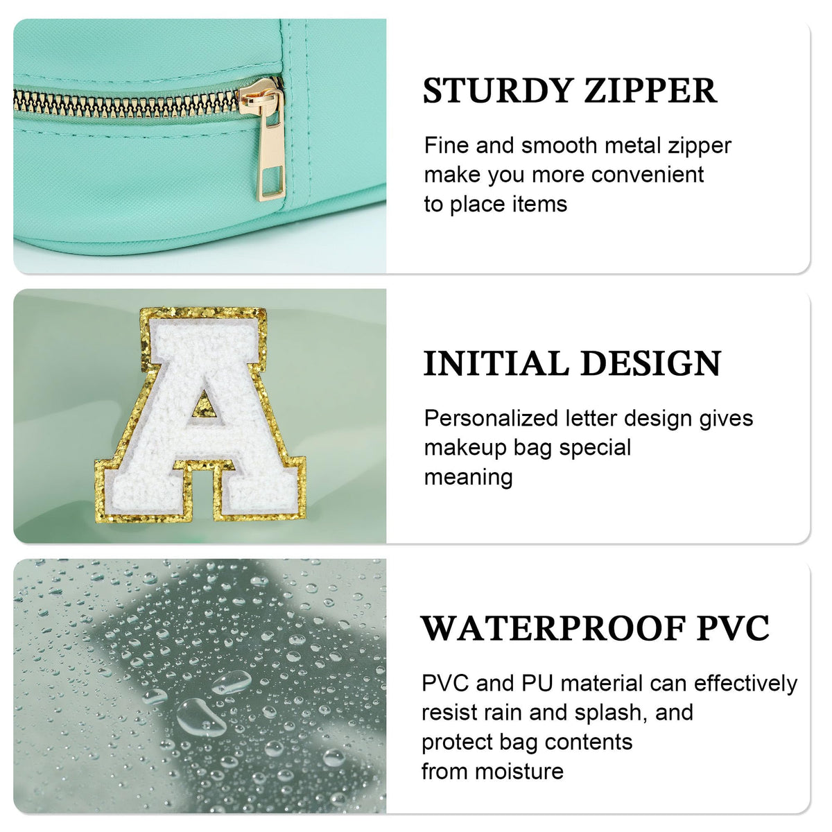 YOOLIFE Clear Makeup Pouch in a travel setting