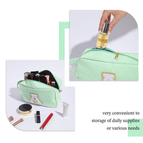 YOOLIFE Initial Cosmetic Bag in pink colour option