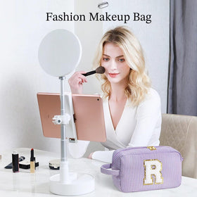 YOOLIFE Initial Cosmetic Bag with initials design