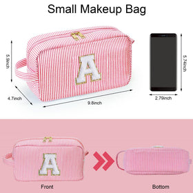 YOOLIFE Initial Makeup Bag displayed with cosmetics
