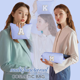 YOOLIFE Initial Makeup Bag open showing interior space