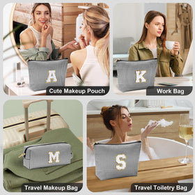 YOOLIFE personalised initial makeup bag showing interior space