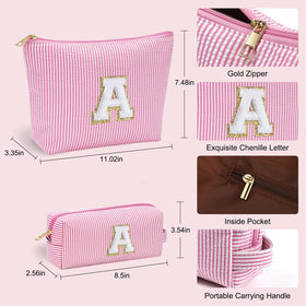 YOOLIFE Personalised Makeup Bag displayed in various colours