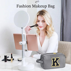 YOOLIFE personalized cosmetic bag with initial design