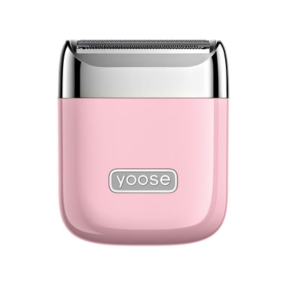 yoose electric razor for women in sakura pink front view