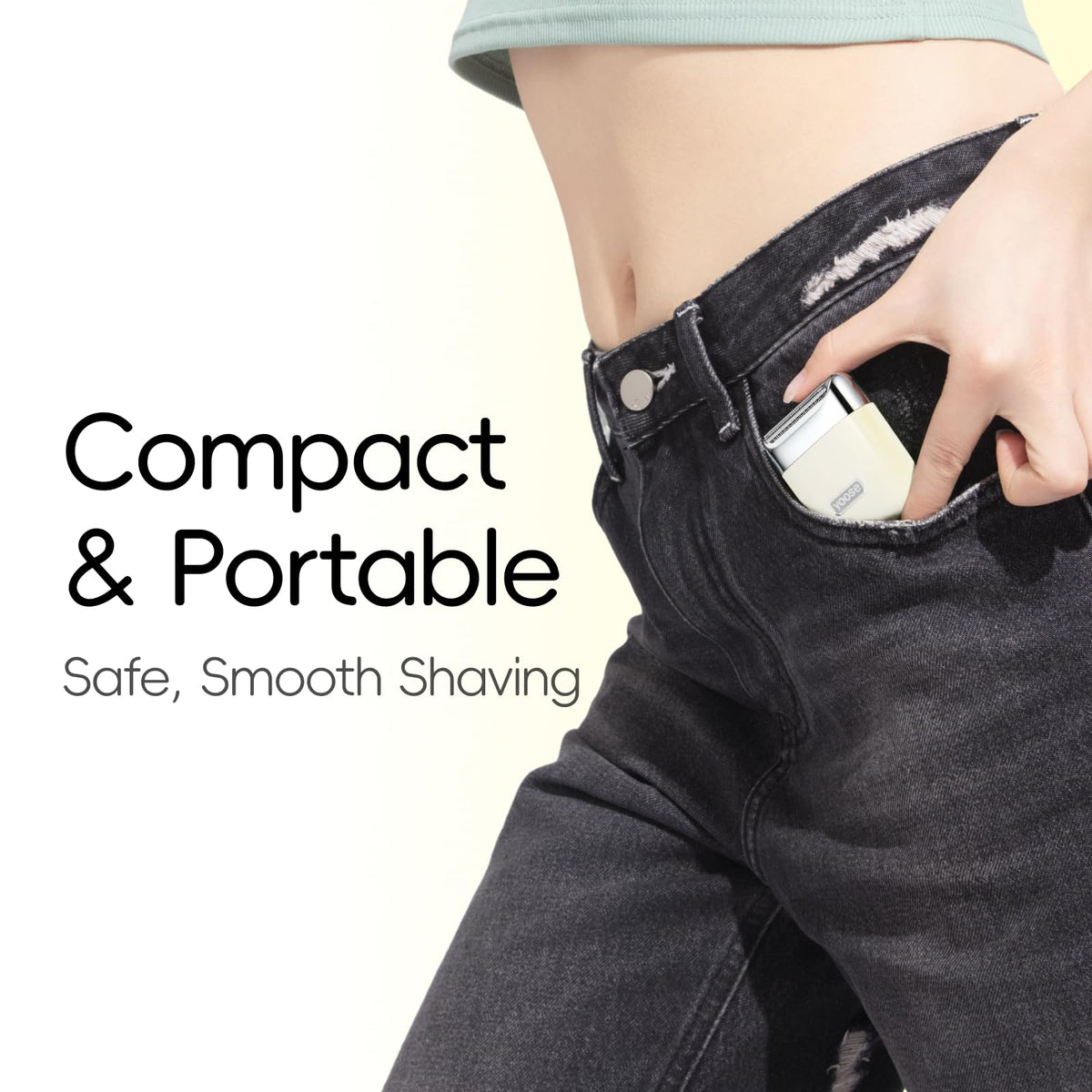yoose Electric Razor for Women in travel bag