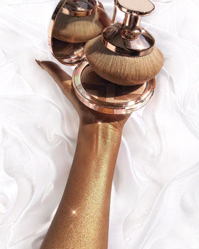 YOSHUYUKI Kabuki Brush in a lifestyle setting