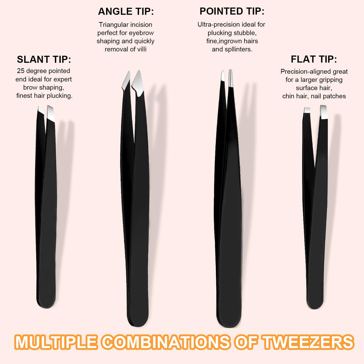 Yougai eyebrow tweezers close-up