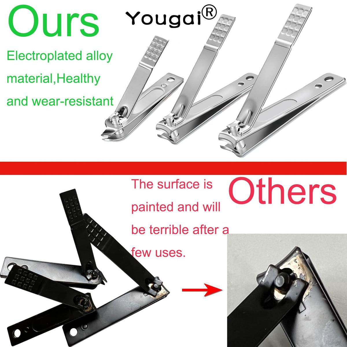 Yougai travel case for nail care tools with slots