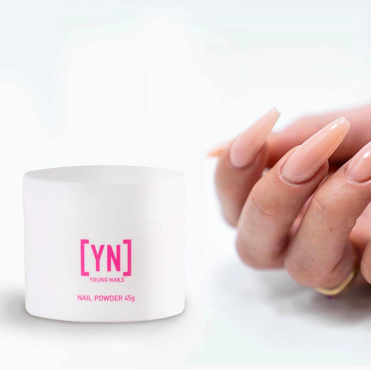 Young Nails Acrylic Core Powder 45g with nail tools