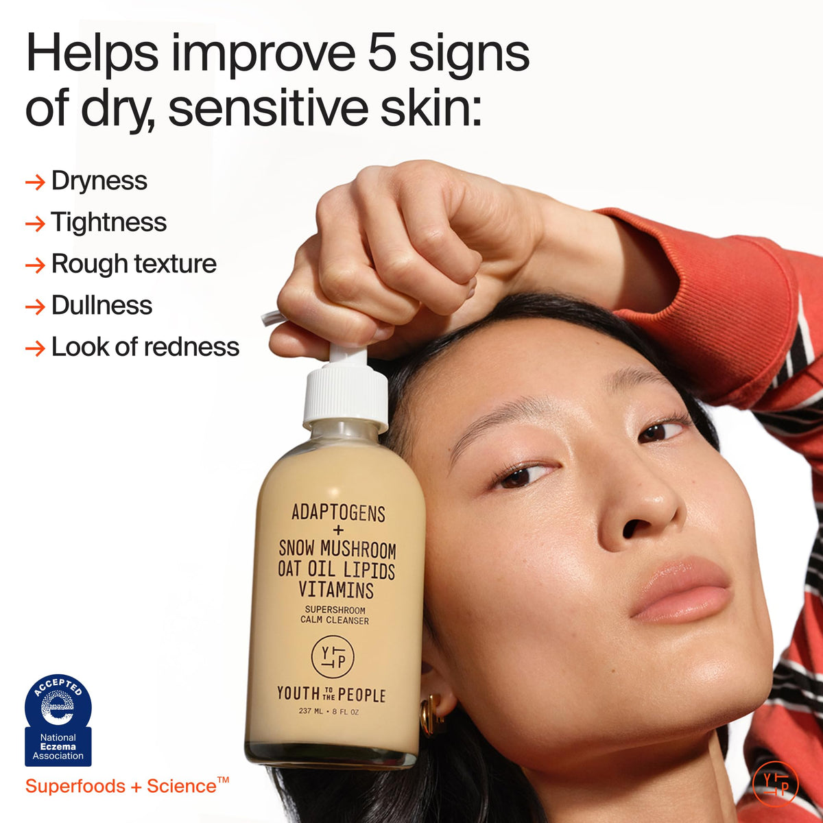 Youth To The People Adaptogen Calming Face Cleanser side view