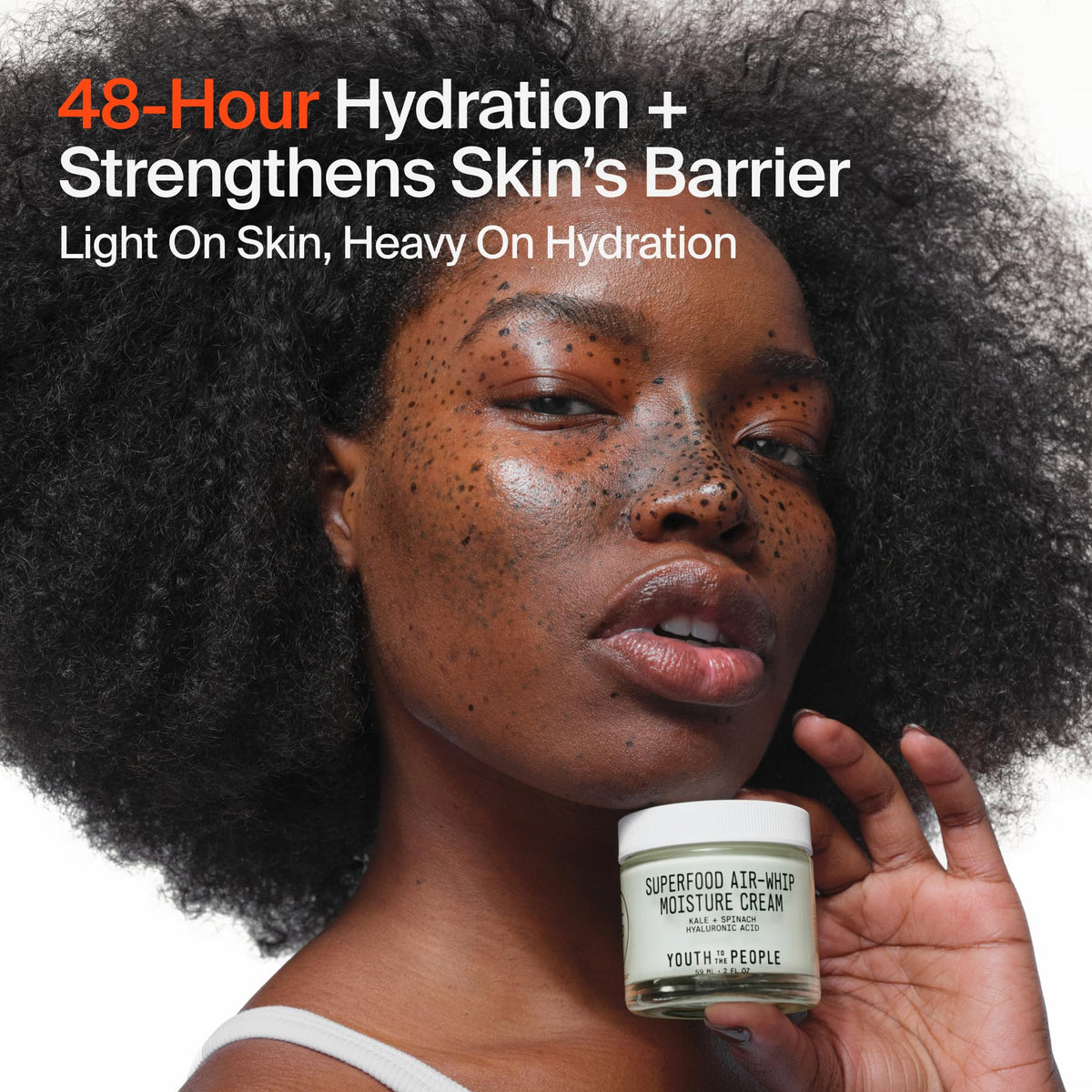 Youth To The People Superfood Air-Whip Face Moisturizer back view with ingredient list