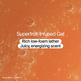 Youth To The People Superfruit Exfoliating Cleanser on a vanity