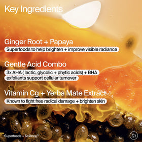 Youth To The People Superfruit Exfoliating Cleanser side view showing packaging details