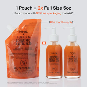 Youth To The People Superfruit Exfoliating Cleanser texture close-up