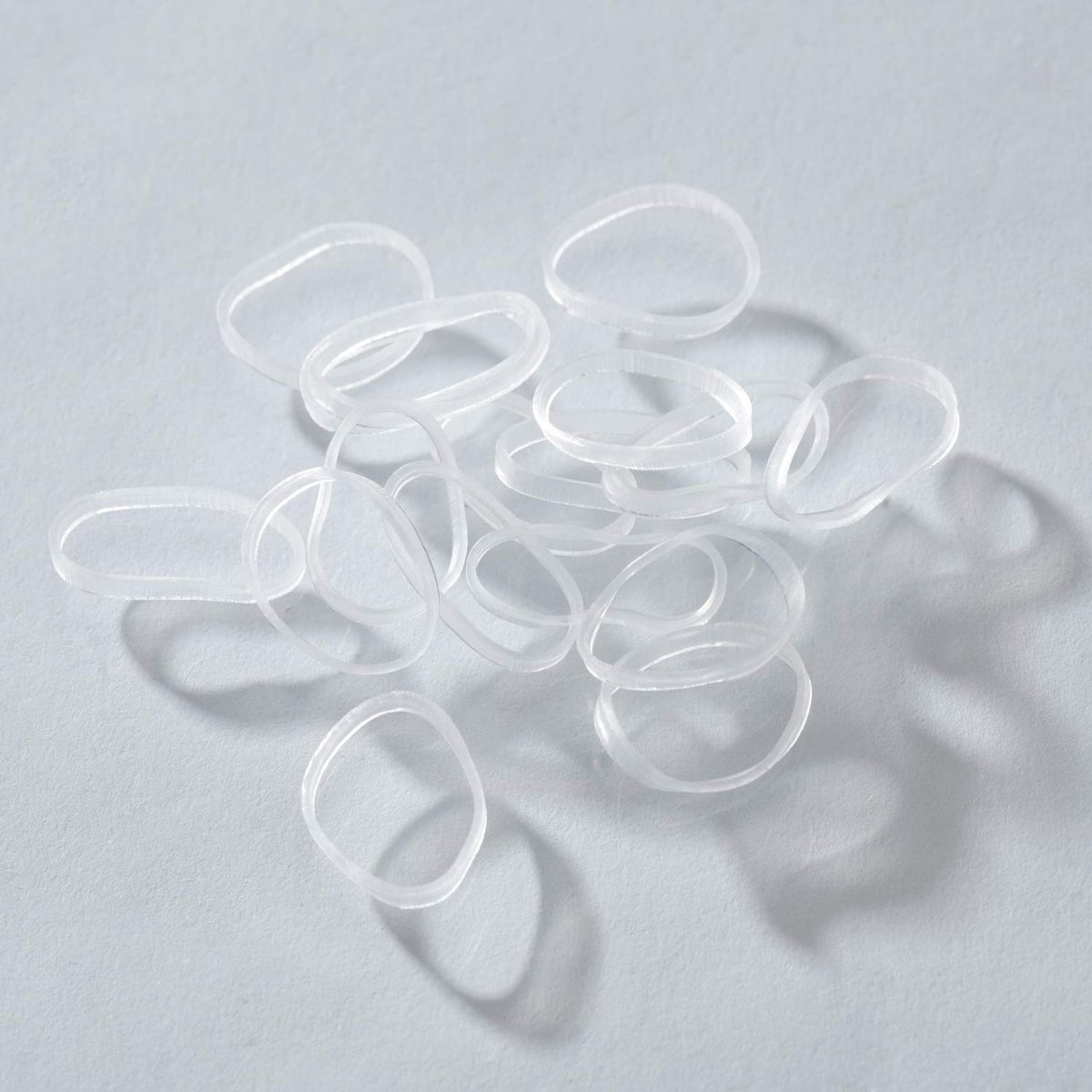 YOUXUAN Clear Elastic Hair Ties displayed on a flat surface