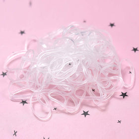 YOUXUAN Clear Elastic Hair Ties in packaging
