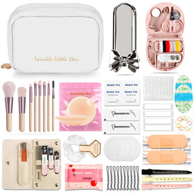 YouxuanAio Wedding Emergency Kit front view with makeup bag