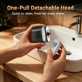 YOXSPD Electric Foil Shaver showing IPX7 waterproof rating