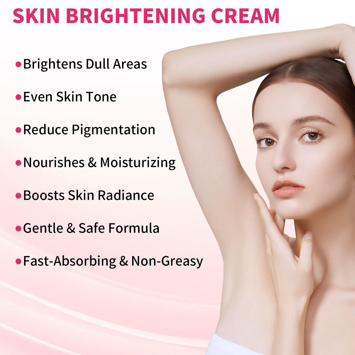 YTRAJU Kojic Acid Brightening Cream application on skin