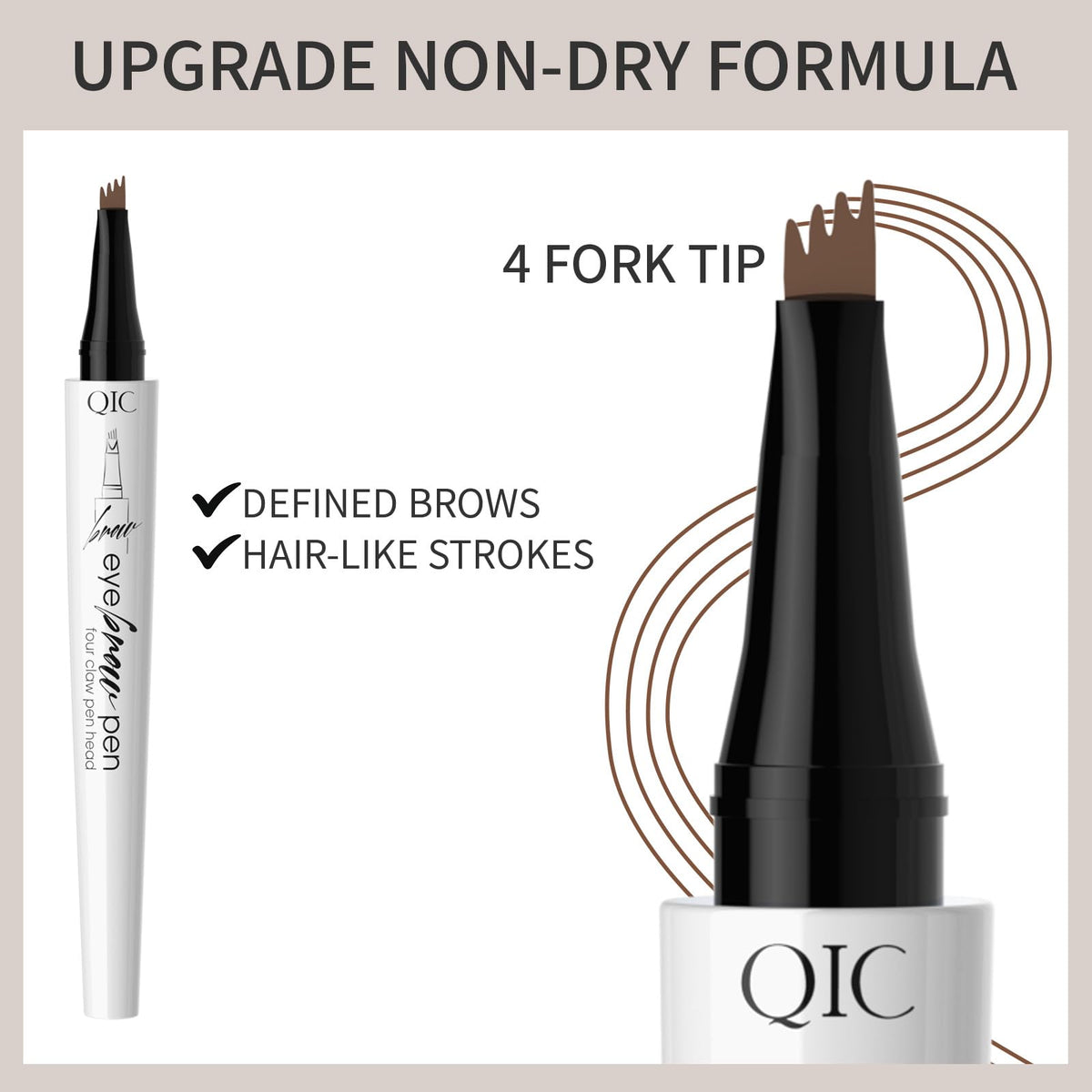 Yulinlon 4-Tip Brow Pen Dark Coffee side view