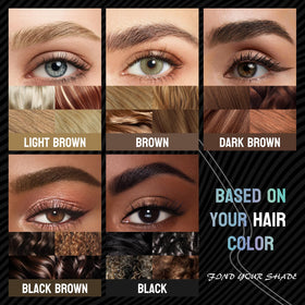 Yulinlon Dual-Tip Liquid Brow Pen Dark Brown micro-fork tip close-up