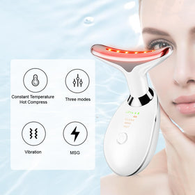 YUNRUO Neck Face Massager Tool displayed with packaging