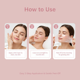 YURI BEAUTY Collagen Night Wrapping Mask side view