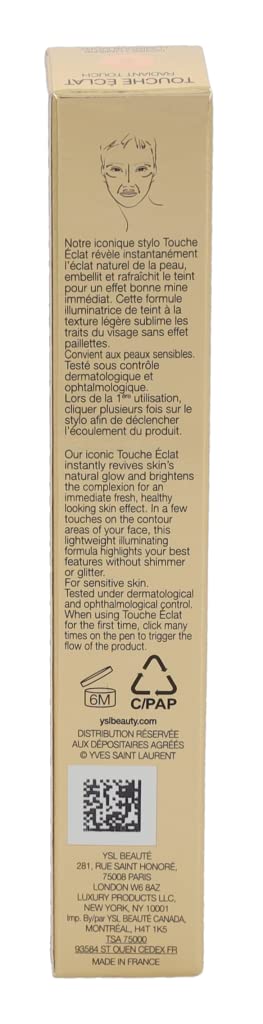 Yves Saint Laurent Radiant Touch Concealer applied on skin