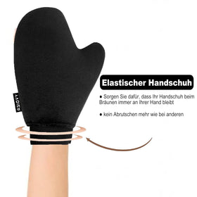 YVOIER Self Tanning Mitt Applicator showing double-sided use