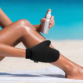 YVOIER Self Tanning Mitt Applicator showing waterproof layer