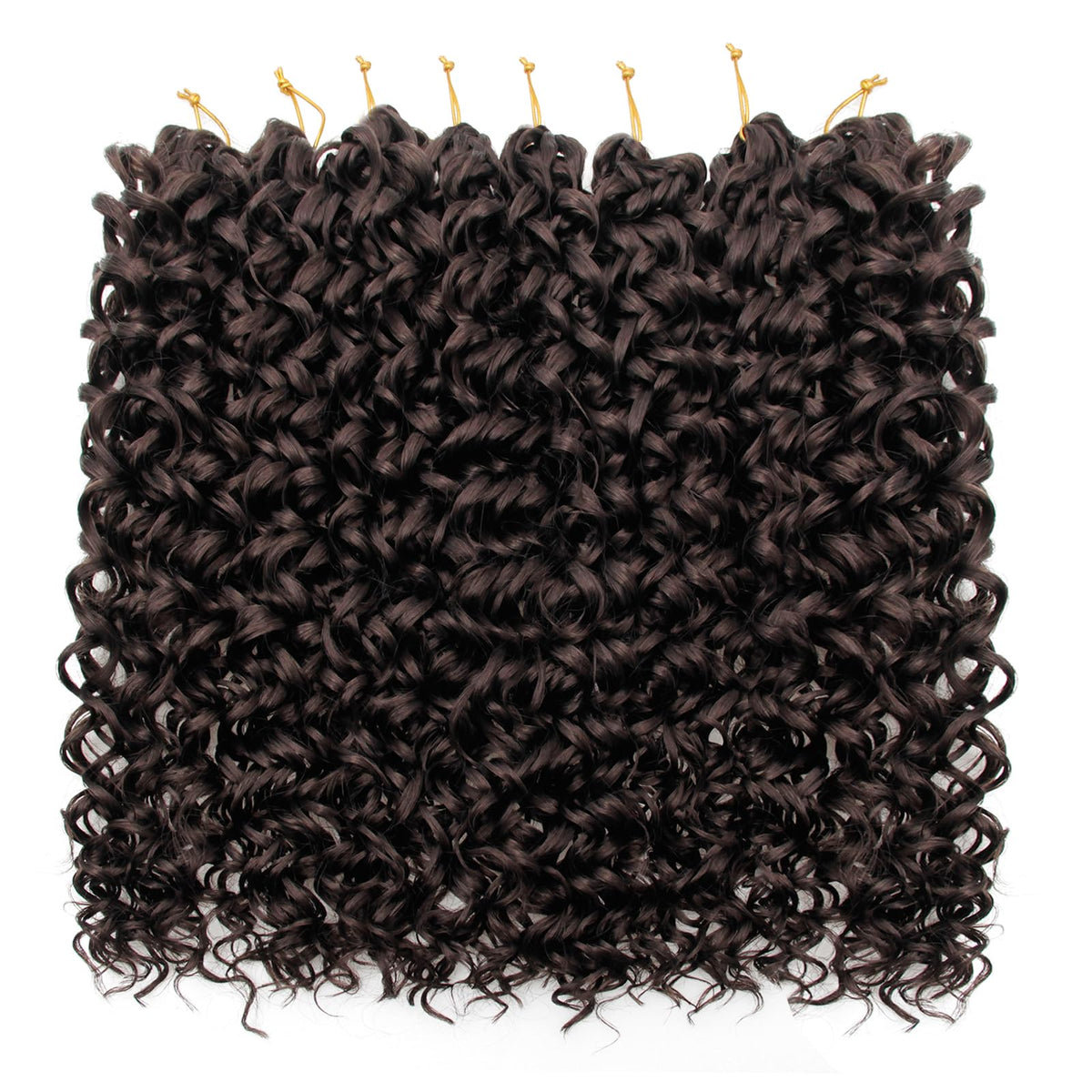 YXCHERISHAIR Curly Crochet Hair 18inch Gogo Curl display with various colours