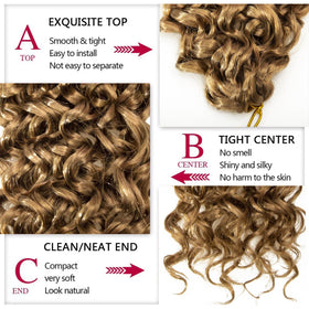 YXCHERISHAIR Curly Crochet Hair 18inch GoGo Curl styled look