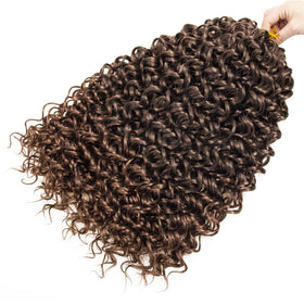 YXCHERISHAIR Curly Crochet Hair 18inch T4/30 showing texture