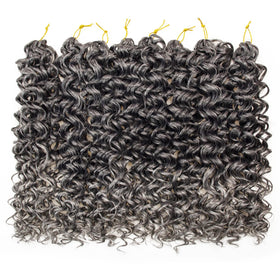 YXCHERISHAIR Curly Crochet Hair 8 packs display