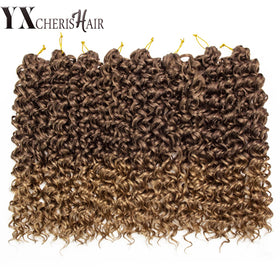 YXCHERISHAIR Curly Crochet Hair 8 packs displayed