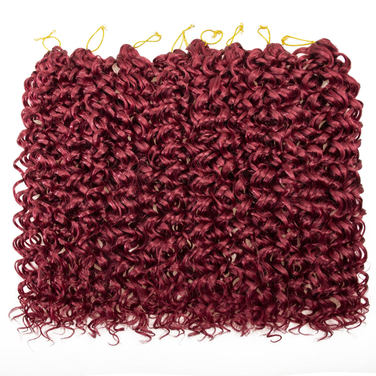 YXCHERISHAIR Curly Crochet Hair 8 Packs Red 18inch packaging