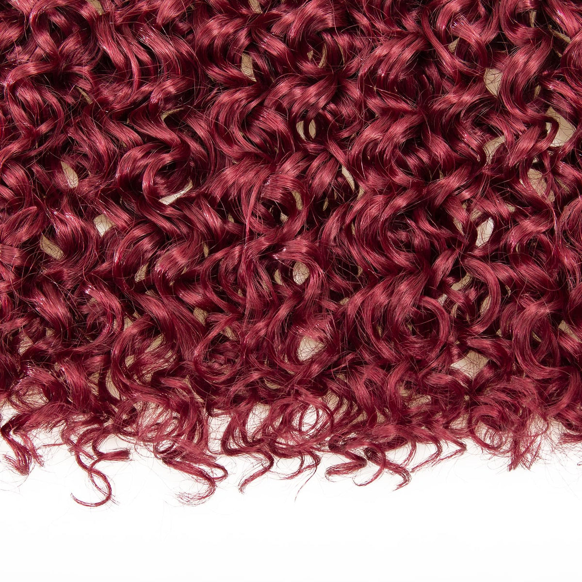 YXCHERISHAIR Curly Crochet Hair 8 Packs Red 18inch side view